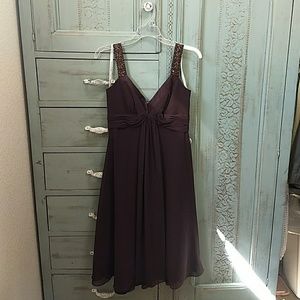 Brown bridesmaids dress